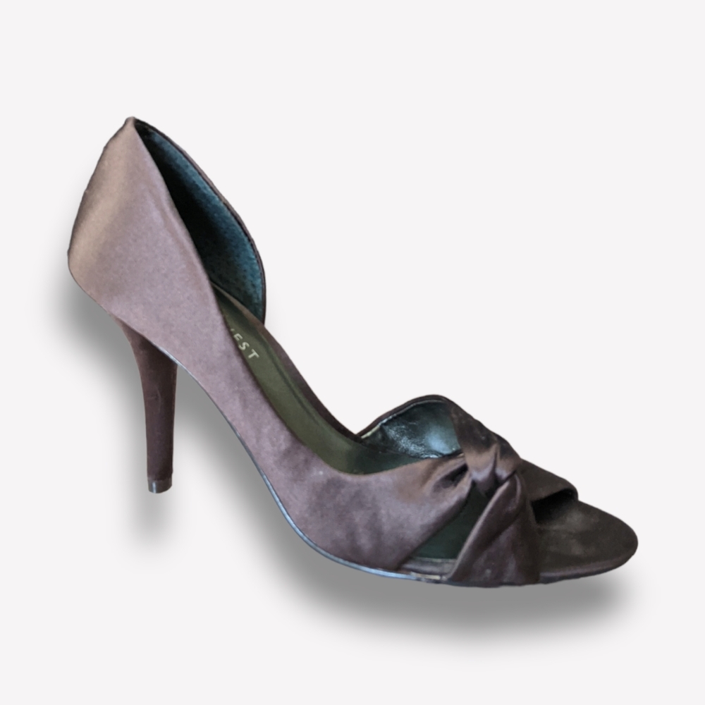 Nine West Chocolate Brown Open Toe Sandals, 5.5 M